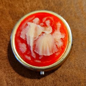 Vintage Cameo Style Pill Box